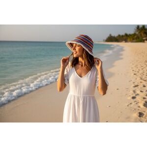 NWT Gap Women's Bucket Hat Multicolor OS Beach Summer Vacation